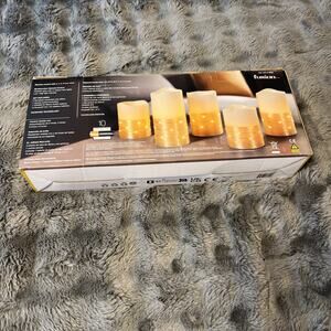 Fusion Fairy Light Multifunction Led Candles 5 Count Gold Glow * No Remote